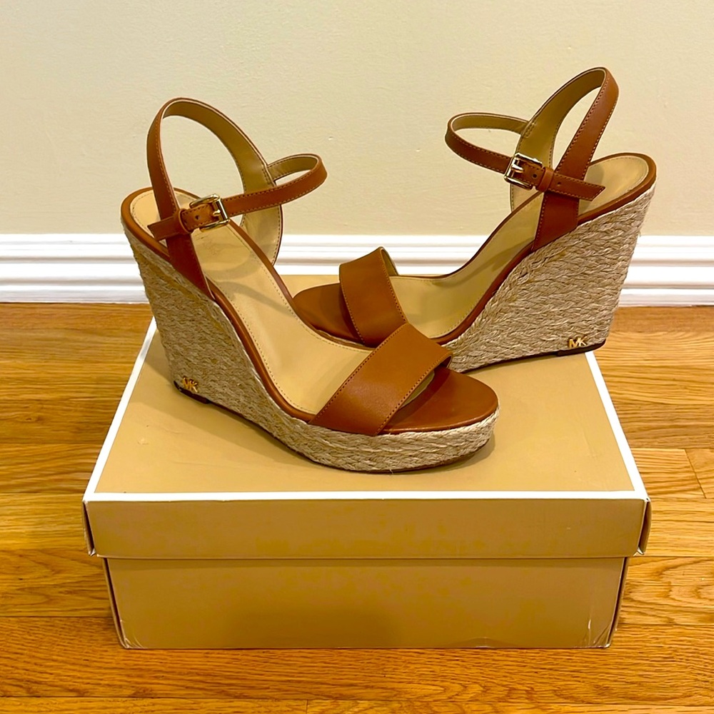 Michael Kors Jill wedge leather